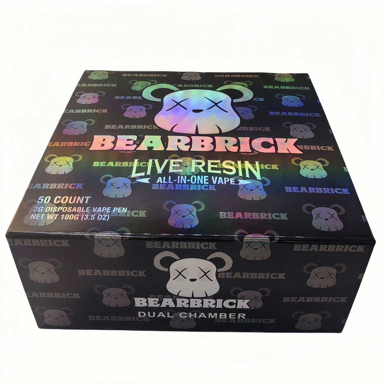 Bearbrick 2G Exclusive 2G Black Chrome 100% & 400% Set - US